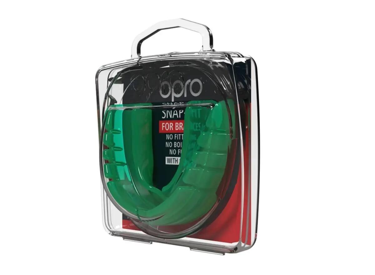 Protège-dents OPRO Snap-Fit pour bagues – Menthe verte 2/6