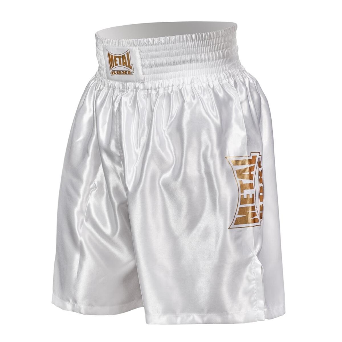 Metal Boxe Calções De Boxe Inglês Proline Branco Amarelo da Decathlon
