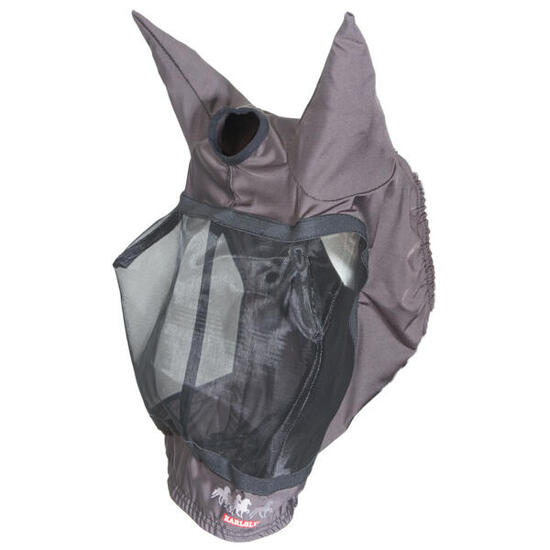Masque anti-mouches pour cheval avec trou pour toupet Karlslund