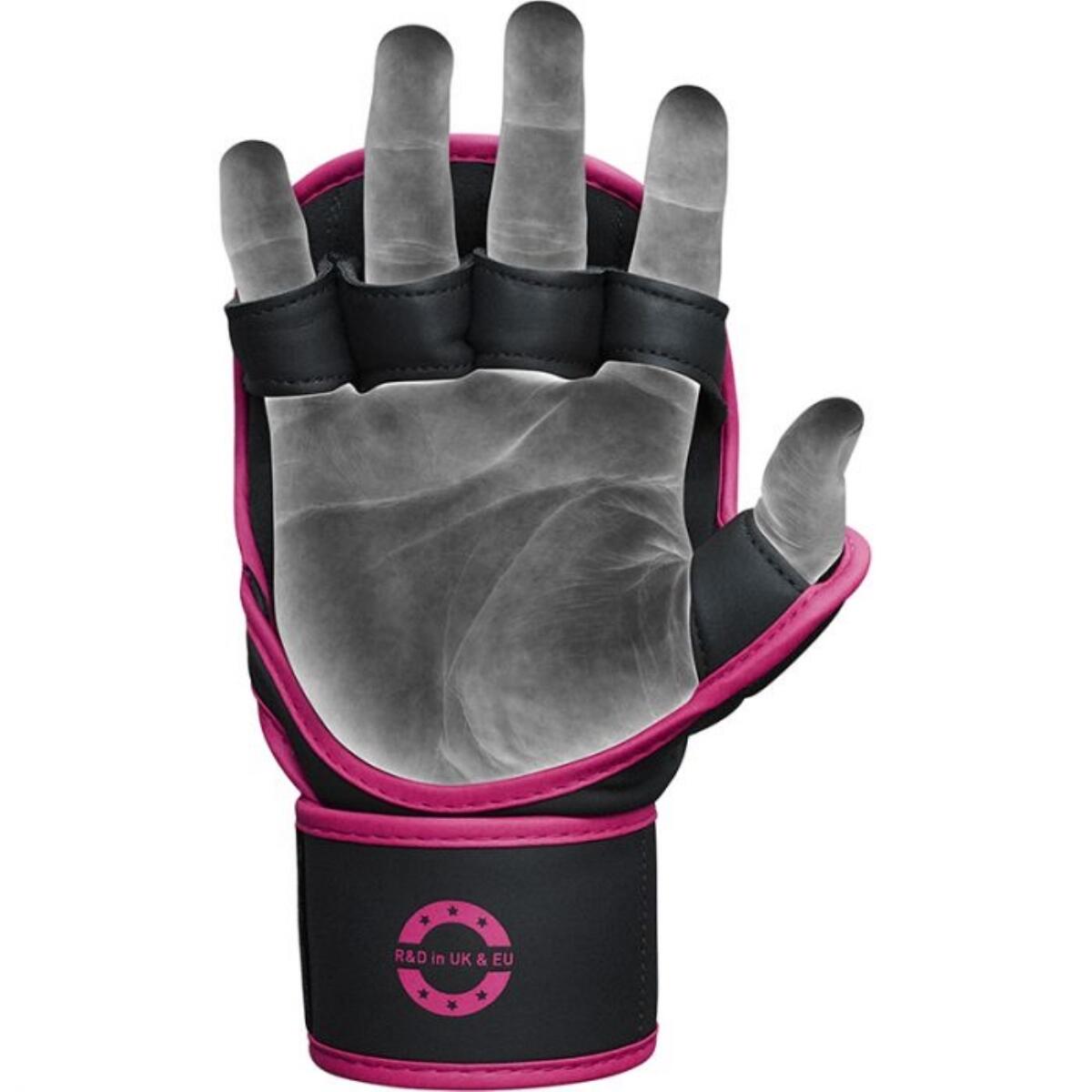 MMA Sparring Gloves RDX F6 KARA – Pink – XS/S 5/7