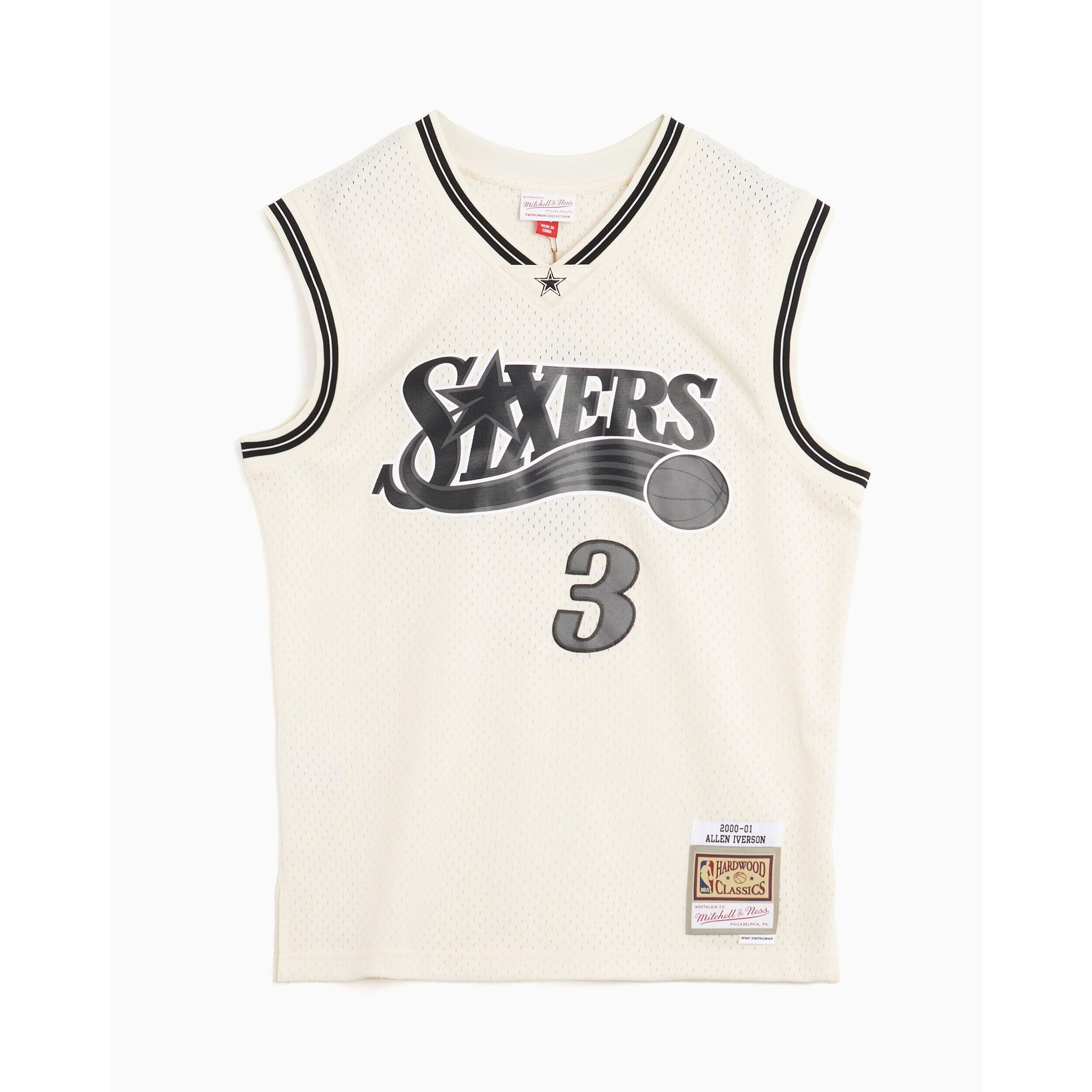 MITCHELL & NESS NBA Philadelphia 76ers Jersey Allen Iverson Swingman Off Court 2000/01