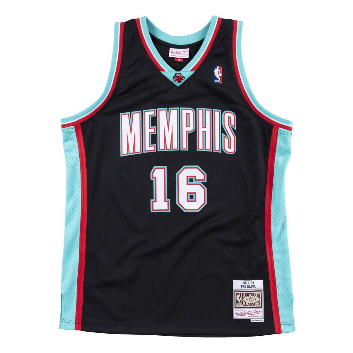 Mitchell & Ness - Maillot Nba Memphis Grizzlies Pau Gasol - Maillot Manches Courtes - Noir - Decathlon