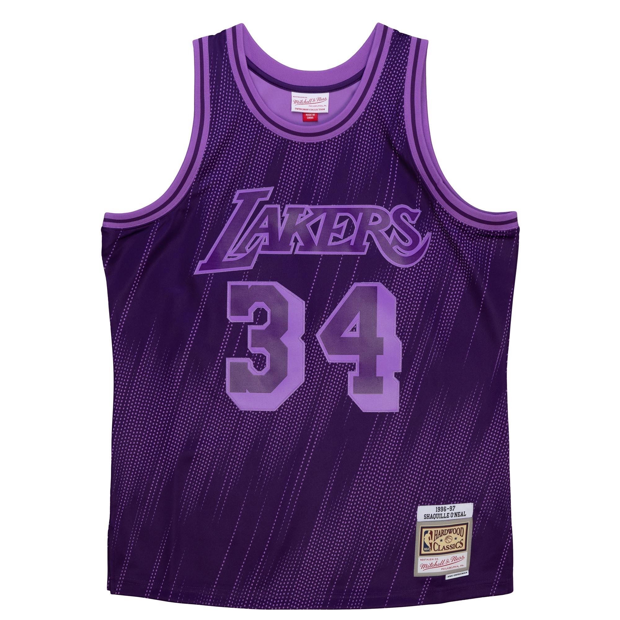 Mitchell & Ness - Maillot Nba Los Angeles Lakers Shaquille O’neal Monochrome Swingman - Maillot Manches Courtes - Violet - Decathlon