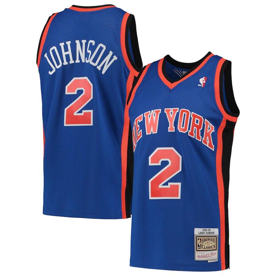 MITCHELL & NESS New York Knicks NBA Jersey Larry Johnson