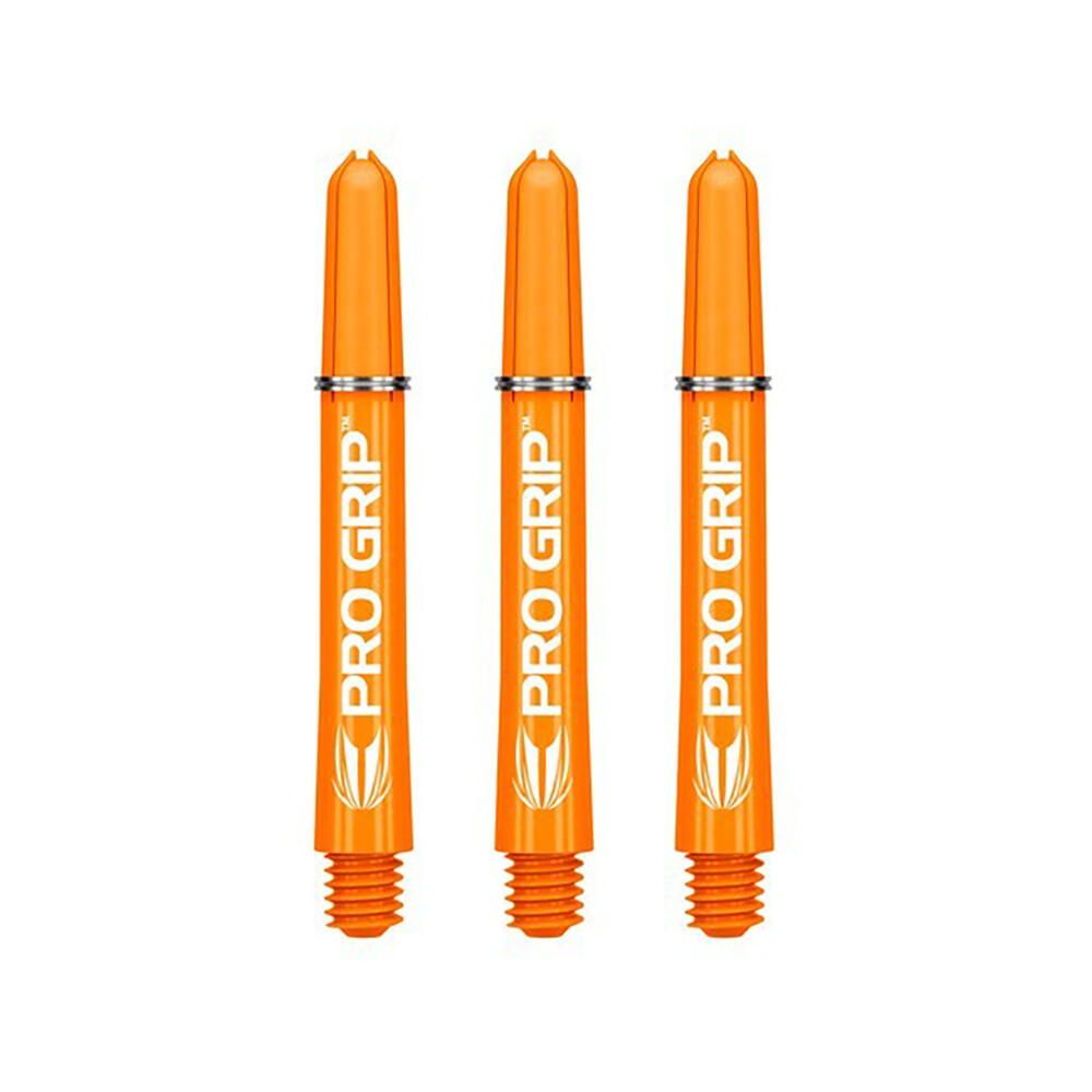 6x 3pc Target Pro Grip Nylon Shaft Accessory Intermediate - Orange