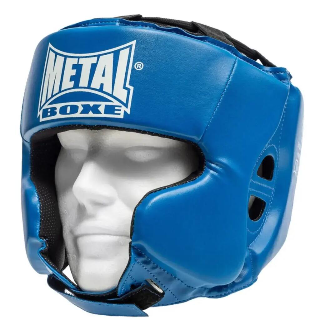 Metal Boxe Casque Entr. Pu Bleu Adulte