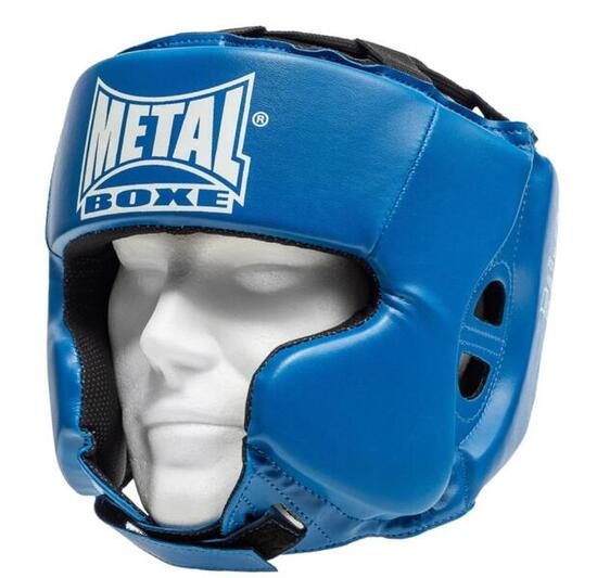 Metal Boxe Casque Entr. Pu Bleu Adulte