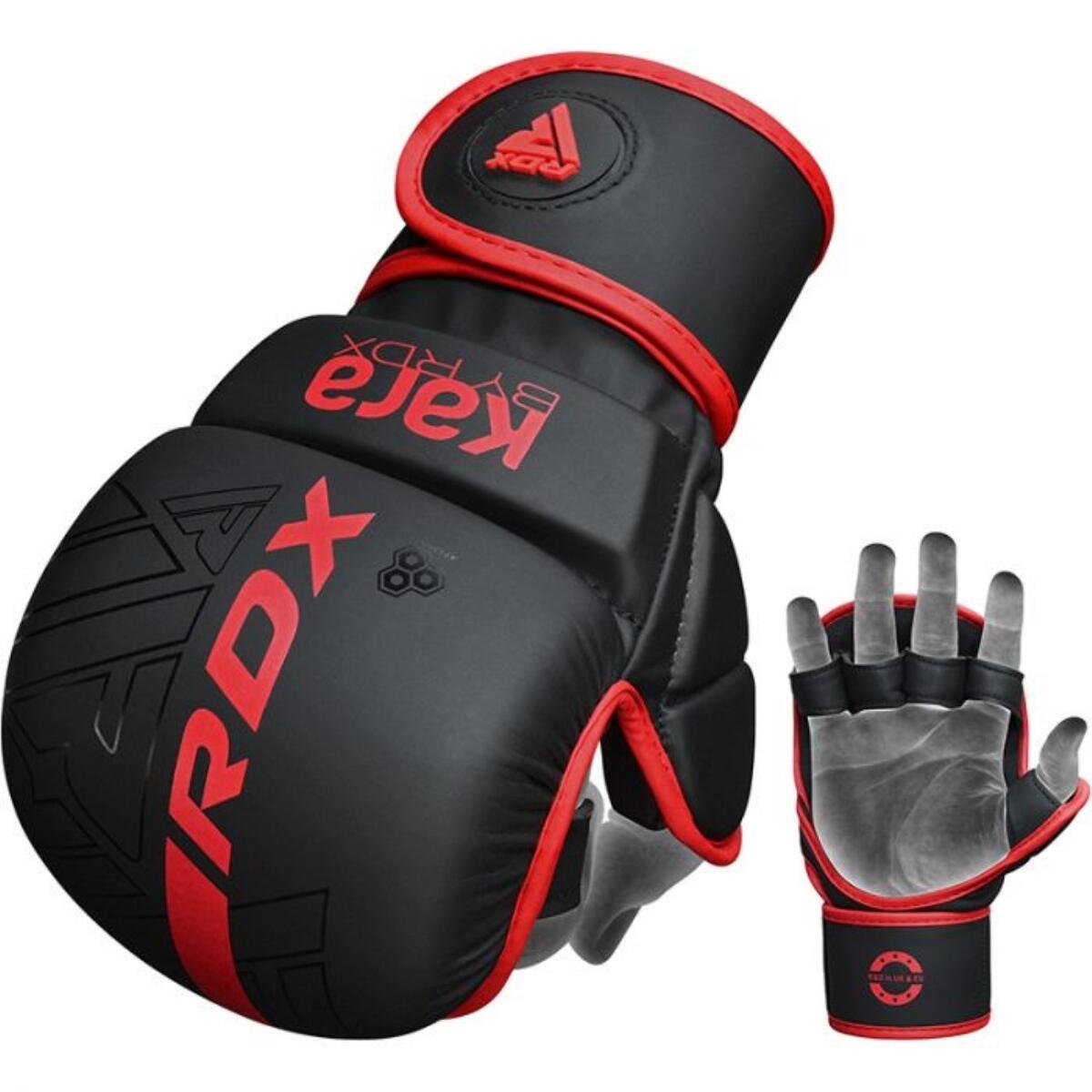 Guanti MMA sparring RDX F6 KARA – Rosso – S/M 7/7