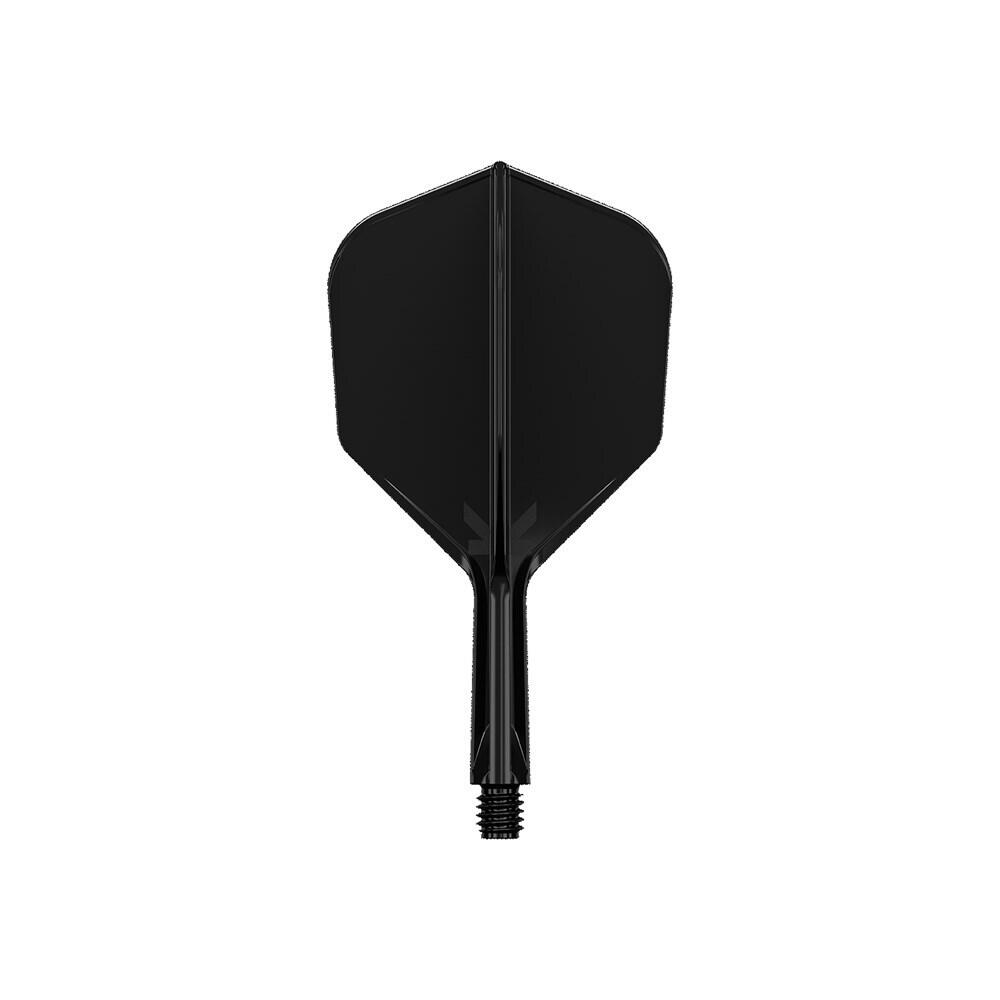 2x Target K-Flex Moulded Flight & Shaft No.6 Medium - Black
