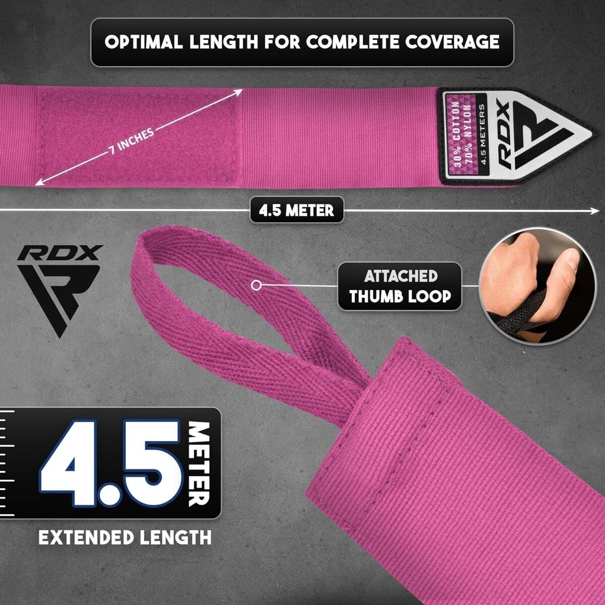 RDX WX Professional Boxing Hand Wraps 4/7