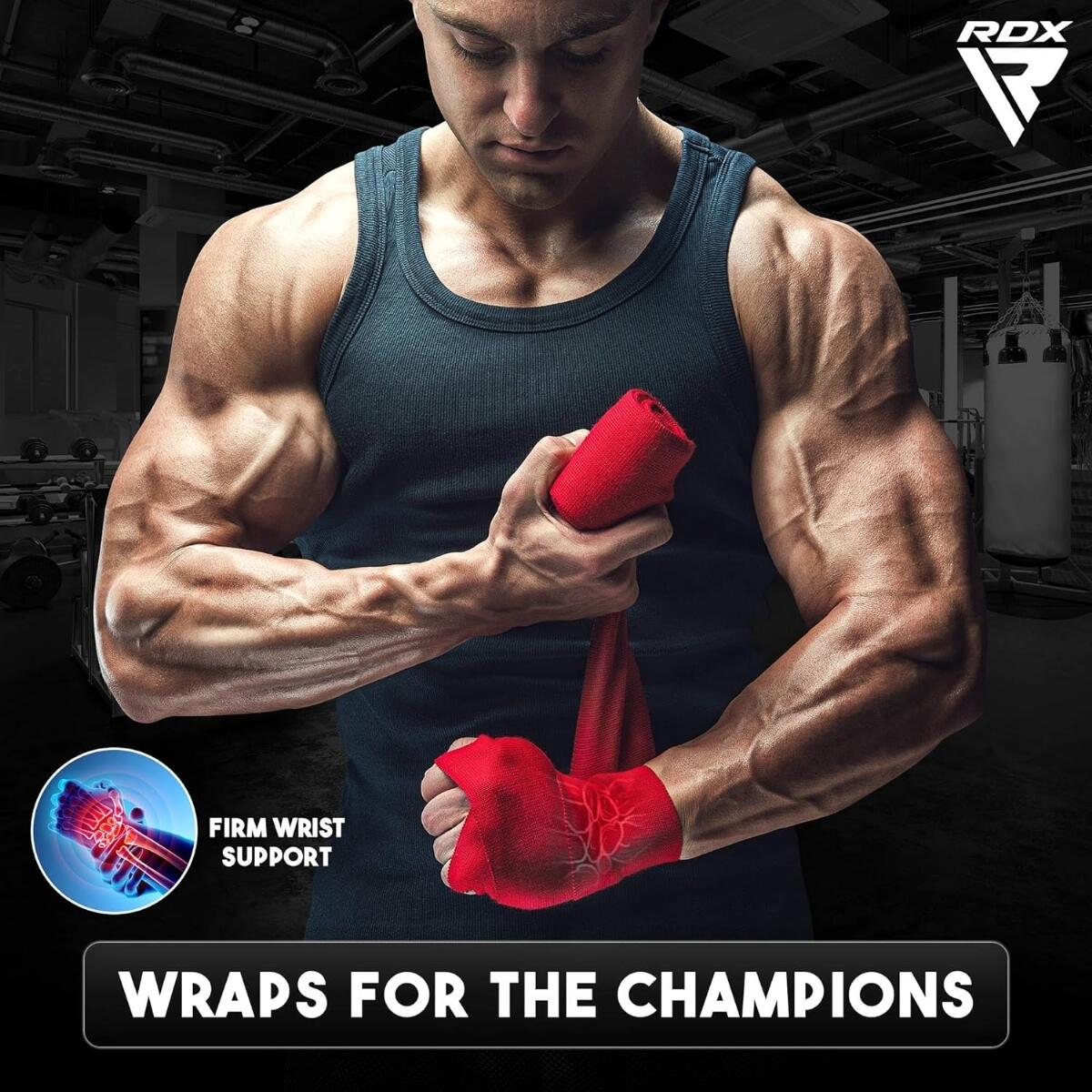 RDX Bandes de Boxe WX Pro 4.5 m – Camouflage 5/7