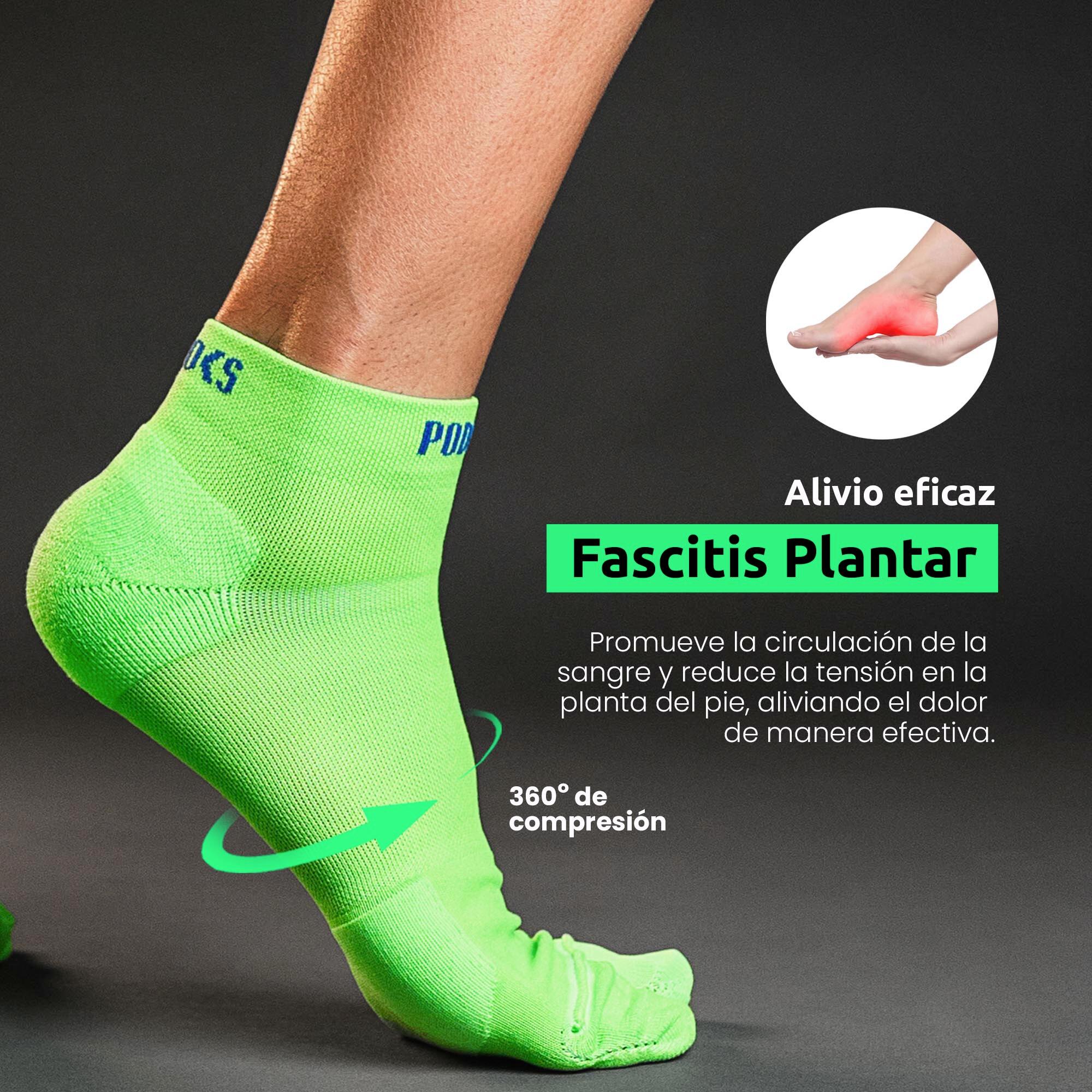 Calcetines Biomecánicos Running Tobillero Verde 3/5