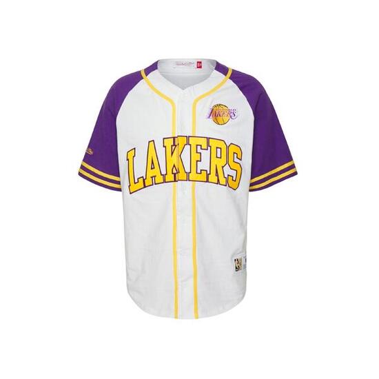 Jersey Los Angeles Lakers Practice Day Button Front