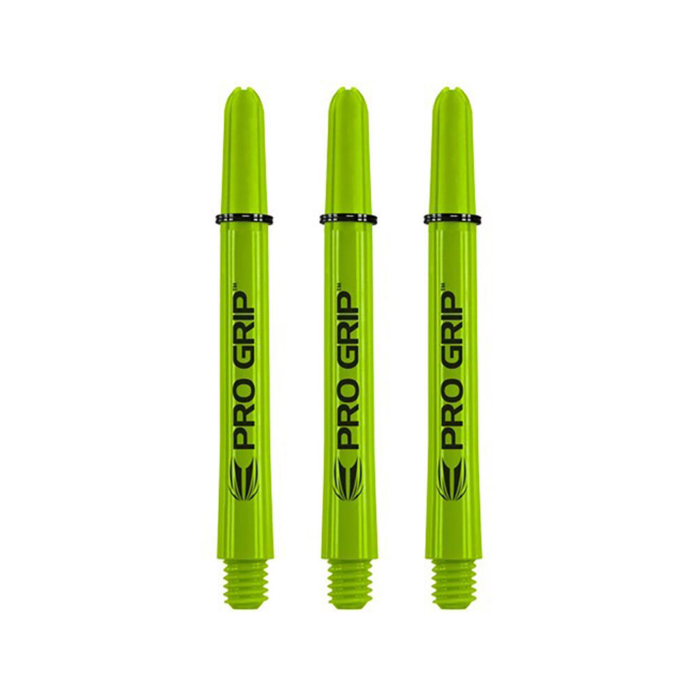 6x 3pc Target Pro Grip Nylon Shaft Accessory Medium - Lime Green