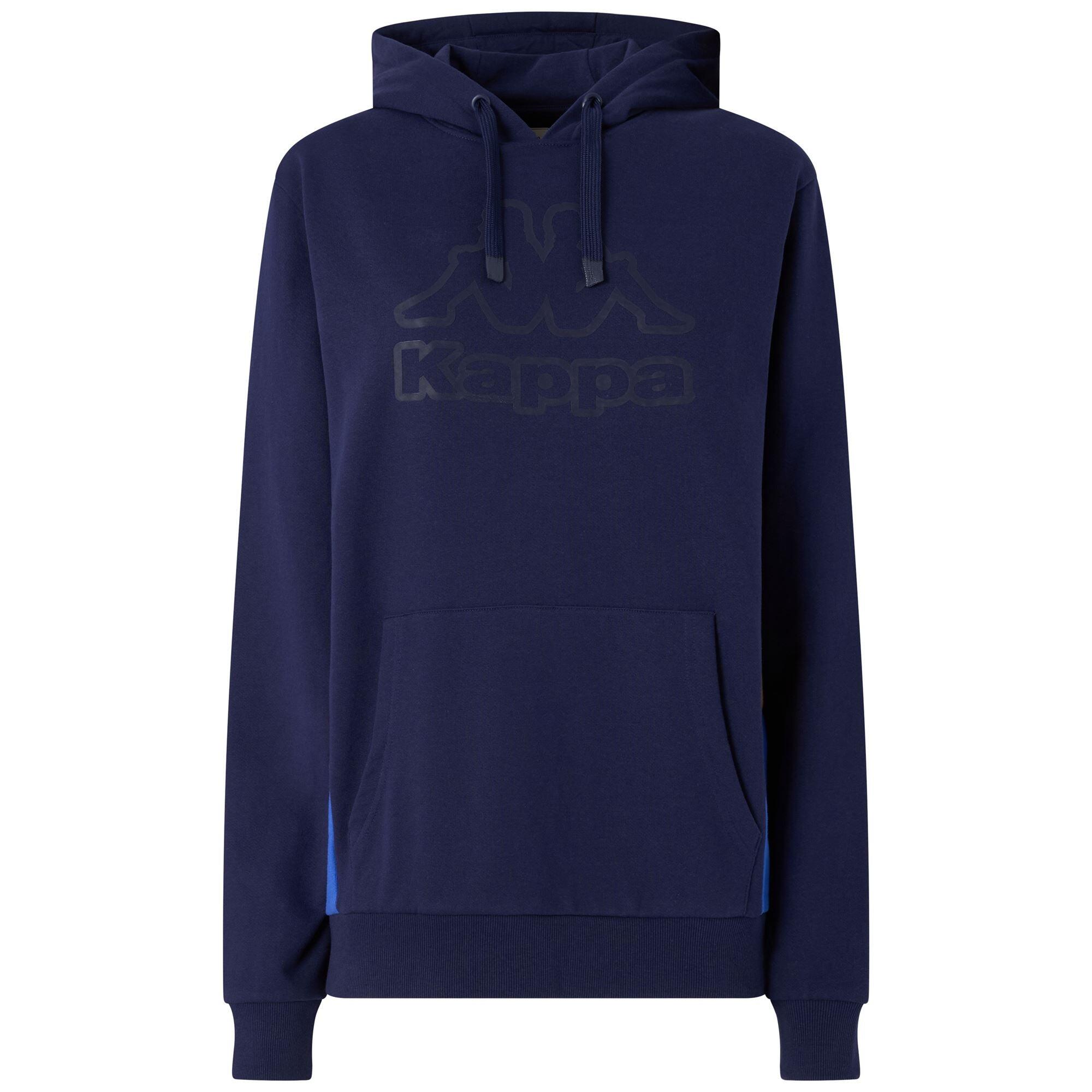 Felpa da uomo in cotone blu da sportivo 2/7