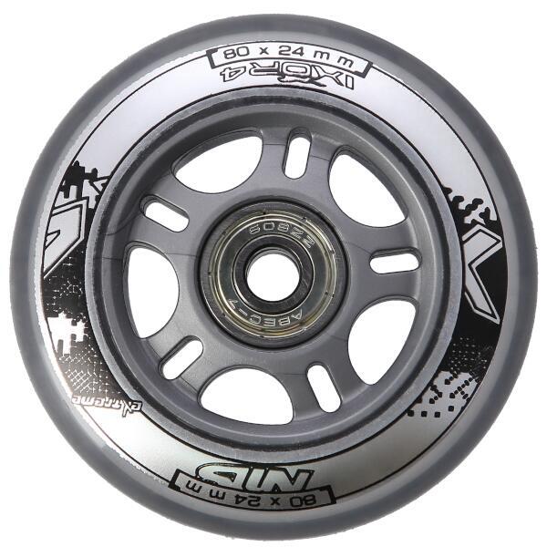 Sada PU koleček 80x24 + ložiska ABEC7 NILS EXTREME 4/6