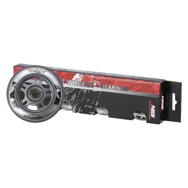 Sada PU koleček 80x24 + ložiska ABEC7 NILS EXTREME 5/6