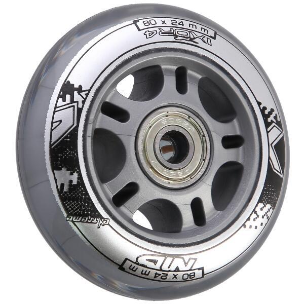 Sada PU koleček 80x24 + ložiska ABEC7 NILS EXTREME 3/6