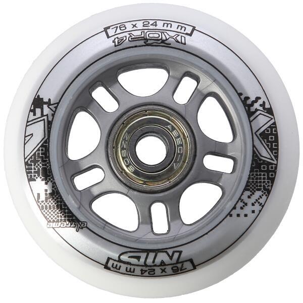 Sada PU koleček 76x24 + ložiska ABEC7 NILS EXTREME 4/6