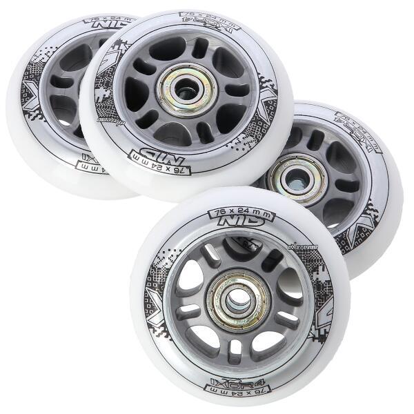 NILS EXTREME Sada PU koleček 76x24 + ložiska ABEC7 NILS EXTREME