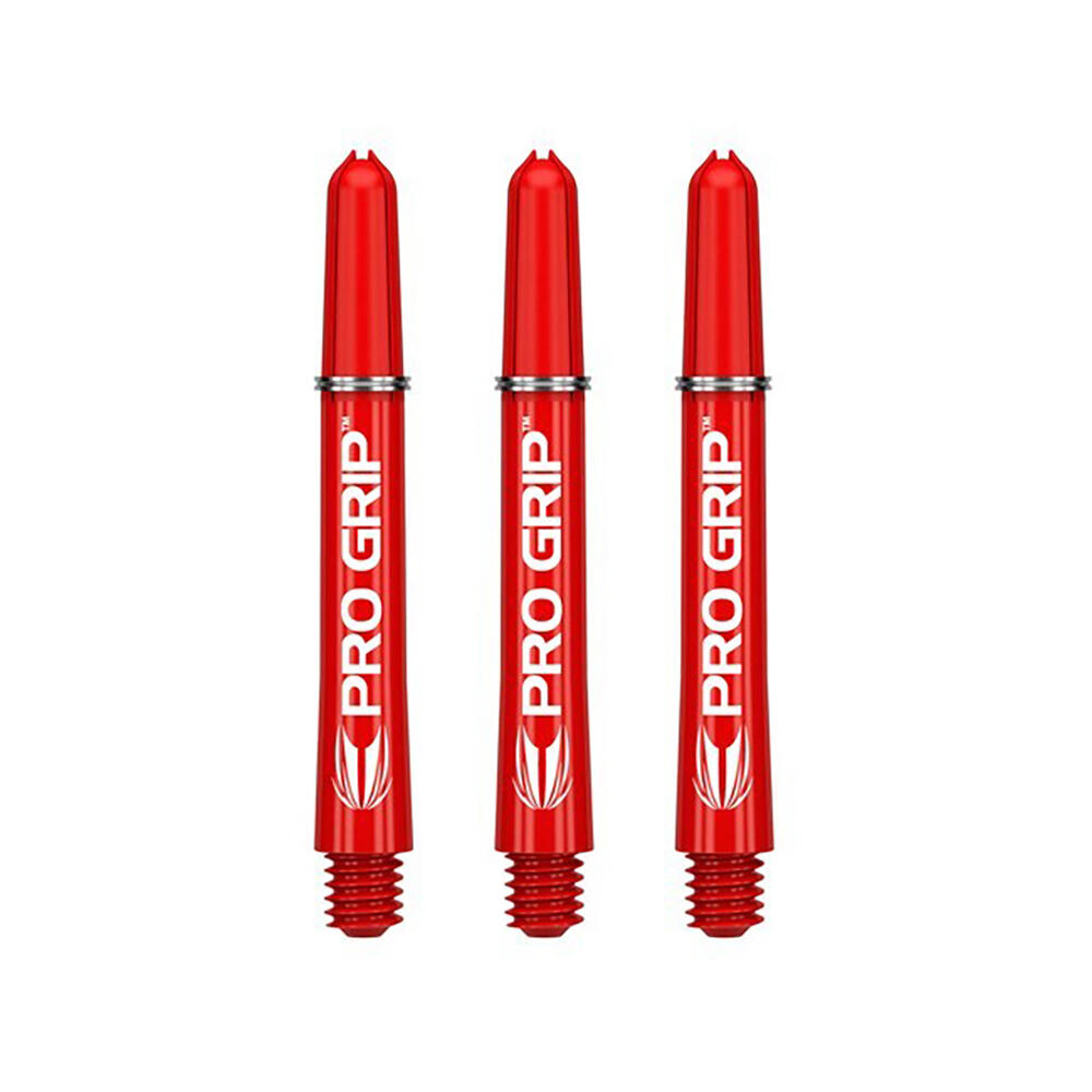 6x 3pc Target Pro Grip Shaft Dart Accessory Short - Red