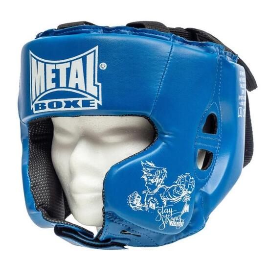 Metal Boxe Casque Entr. Pu Bleu Enfant