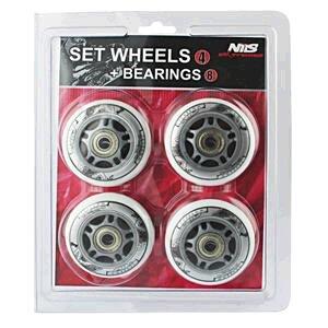 NILS EXTREME Sada PU koleček 72x24 + ložiska ABEC7 NILS EXTREME