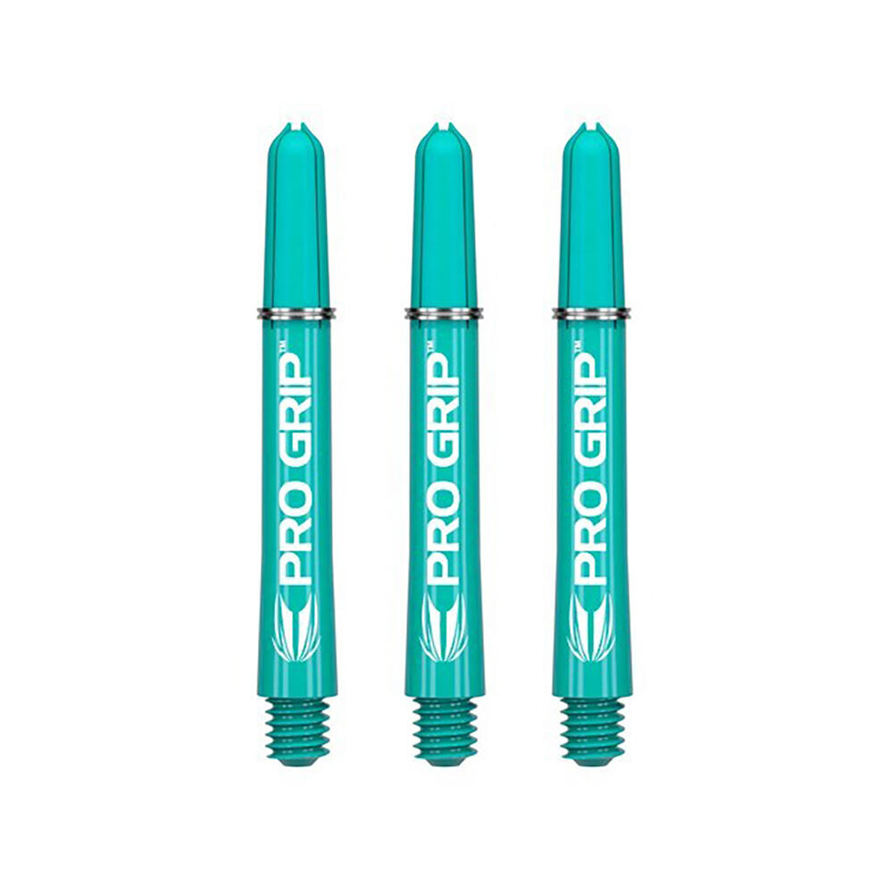 6x 3pc Target Pro Grip Nylon Shaft Accessory Intermediate - Aqua