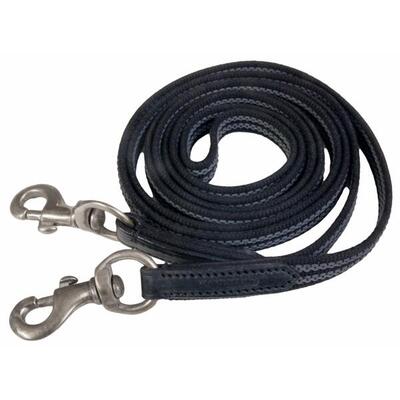 Gevlochten rubberen lange teugel voor paarden karlslund