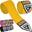 Bandaje profesionale RDX WX, 4,5 m, galbene, pereche
