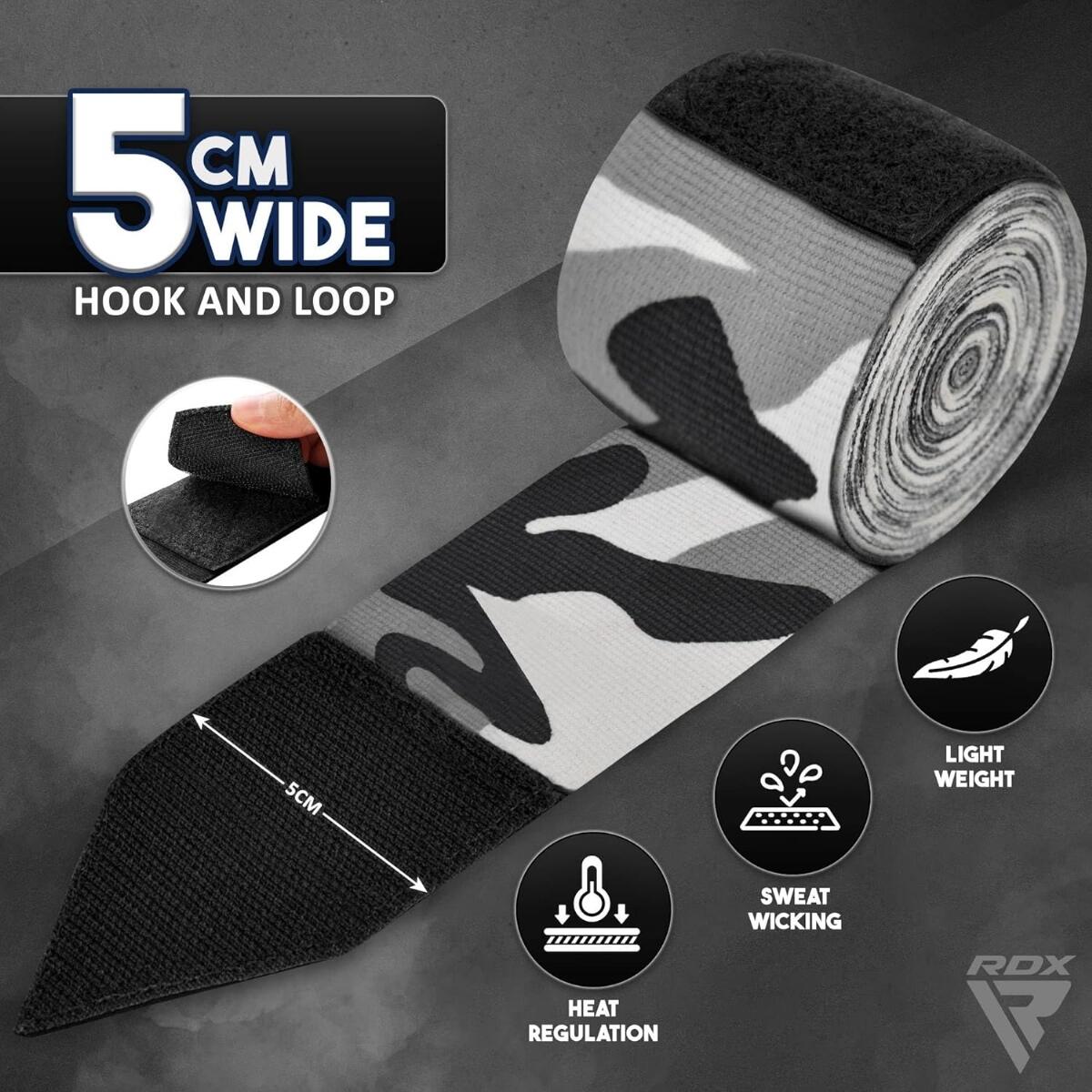 RDX WX Profi Boxbandagen 4.5 m – Camo 4/8