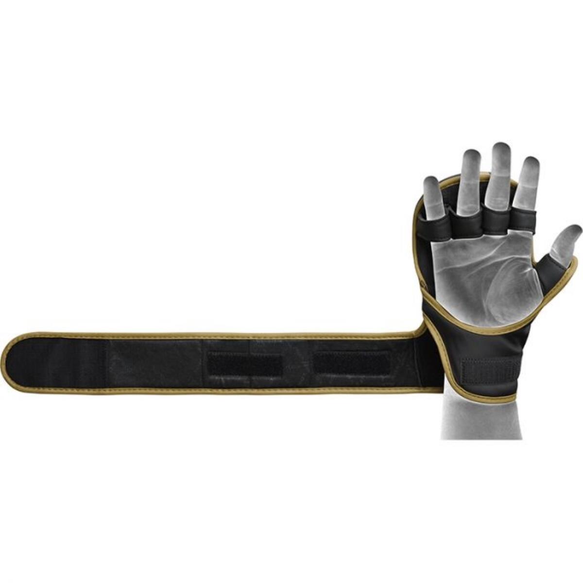 MMA Sparringhandschuhe RDX F6 KARA – Gold – S/M 6/7