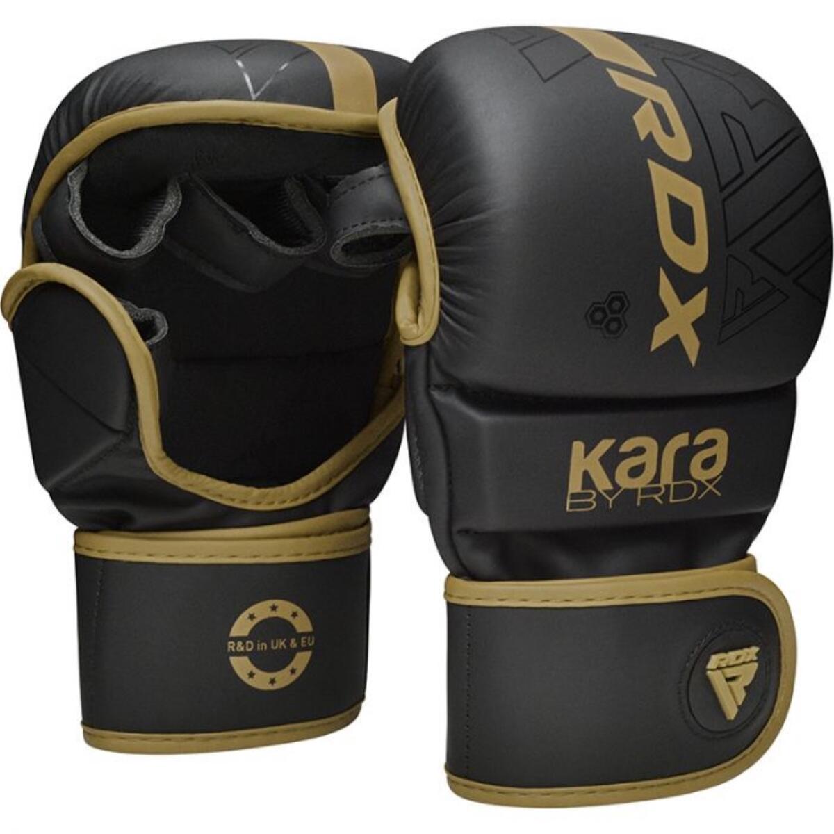 MMA Sparringhandschuhe RDX F6 KARA – Gold – S/M 4/7