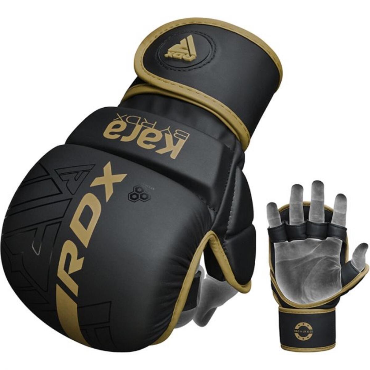 MMA Sparringhandschuhe RDX F6 KARA – Gold – S/M 5/7