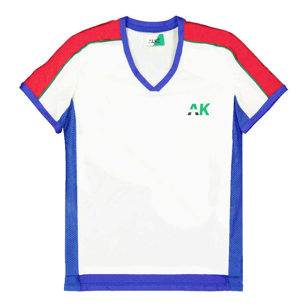 Alké - Maillot Football Femme Honeyball Bbr - Maillot Manches Courtes - Blanc|bleu|rouge - 38 S - Decathlon