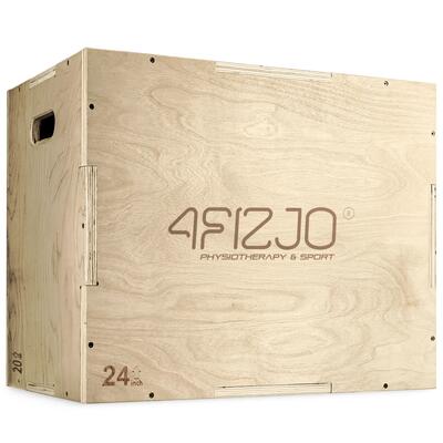 Plyo box hout 4fizjo 3 hoogtes 50-75cm 150kg crossfit gevorderd multiplex jump