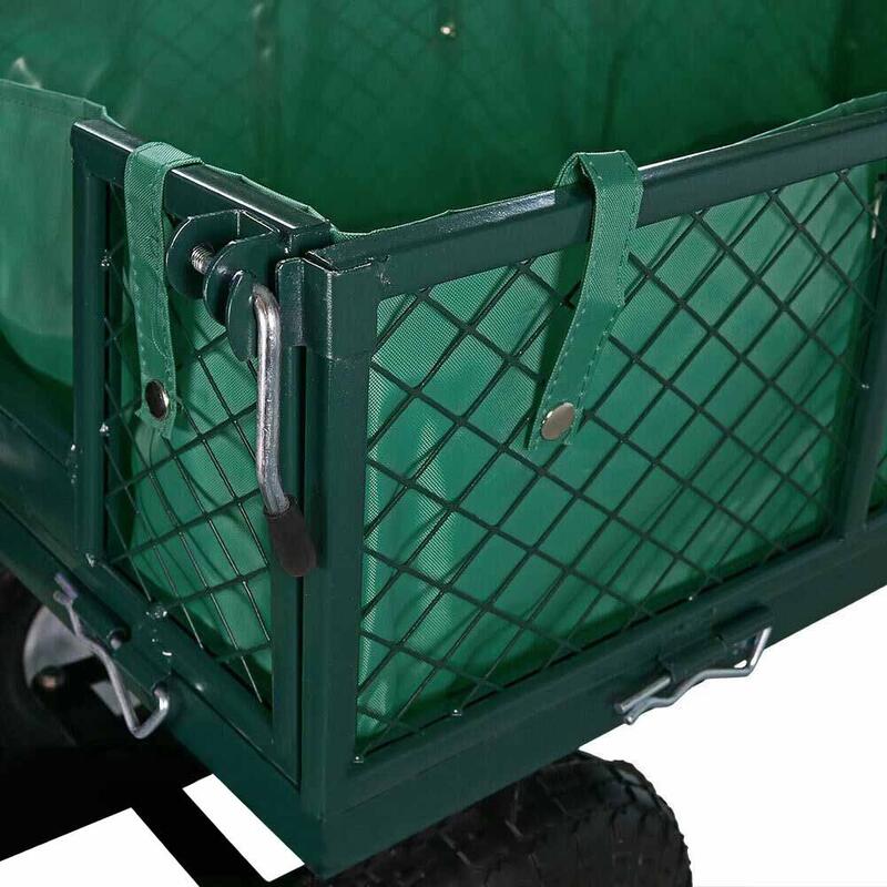 Cărărușă metalică de grădină, capacitate de încărcare 300 kg