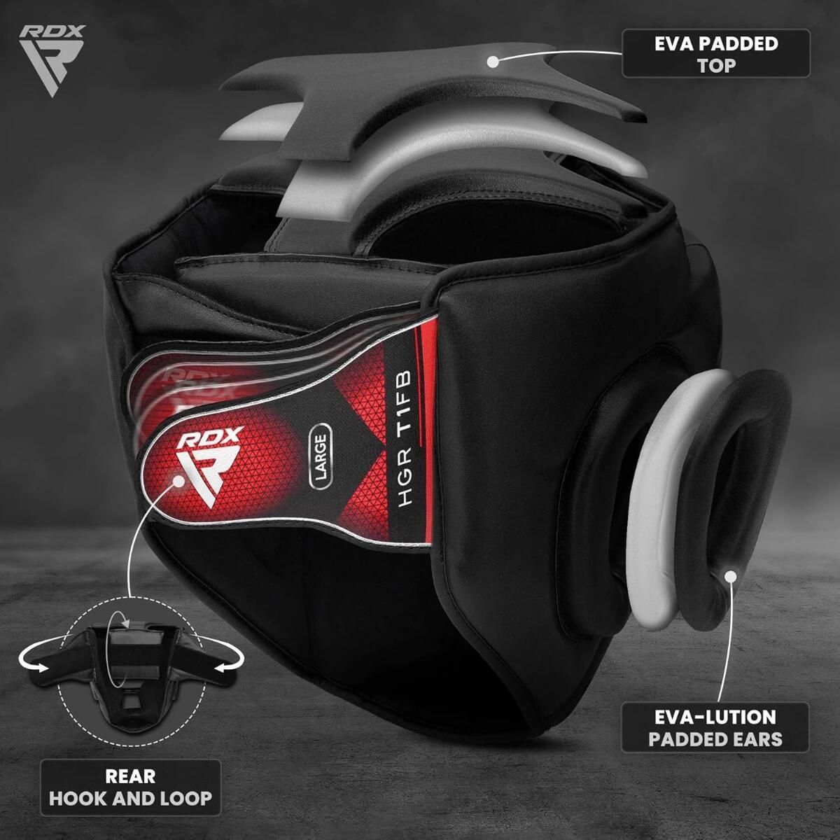 Boxhelm mit abnehmbarem Gitter T1 – Schwarz – L 7/7