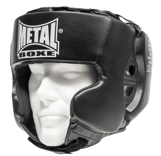 Metal Boxe Casque Entr. Pu Noir Adulte