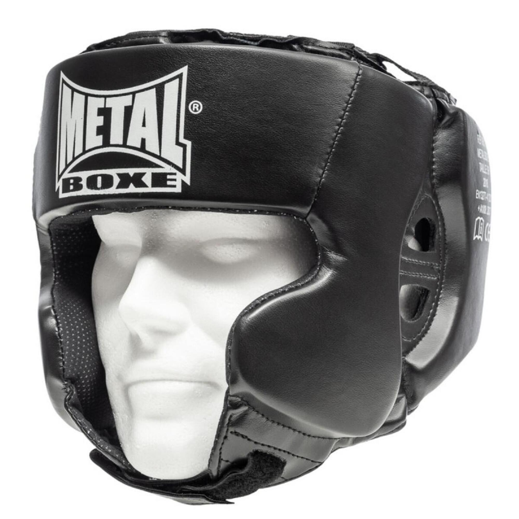 METAL BOXE Tréninková boxerská helma PU Metal Boxe