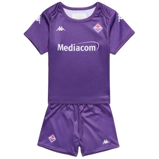 Completo T-Shirt Pantaloncino ACF Fiorentina da Bambino in Poliestere Viola