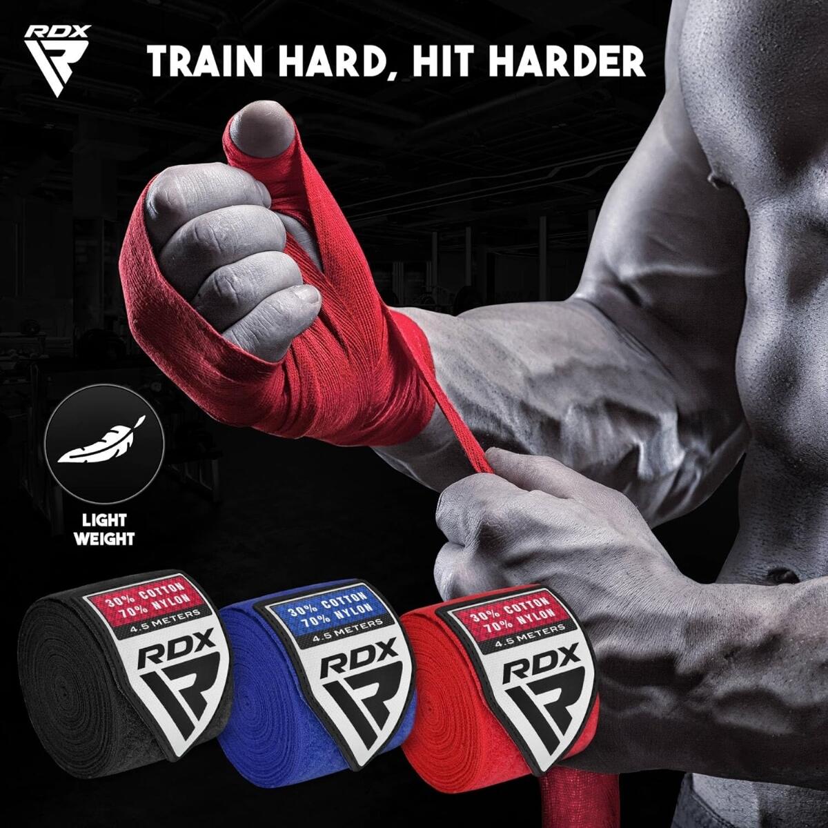 RDX RB Professional Boxing Hand Wraps Set – 3 Pairs 4/7