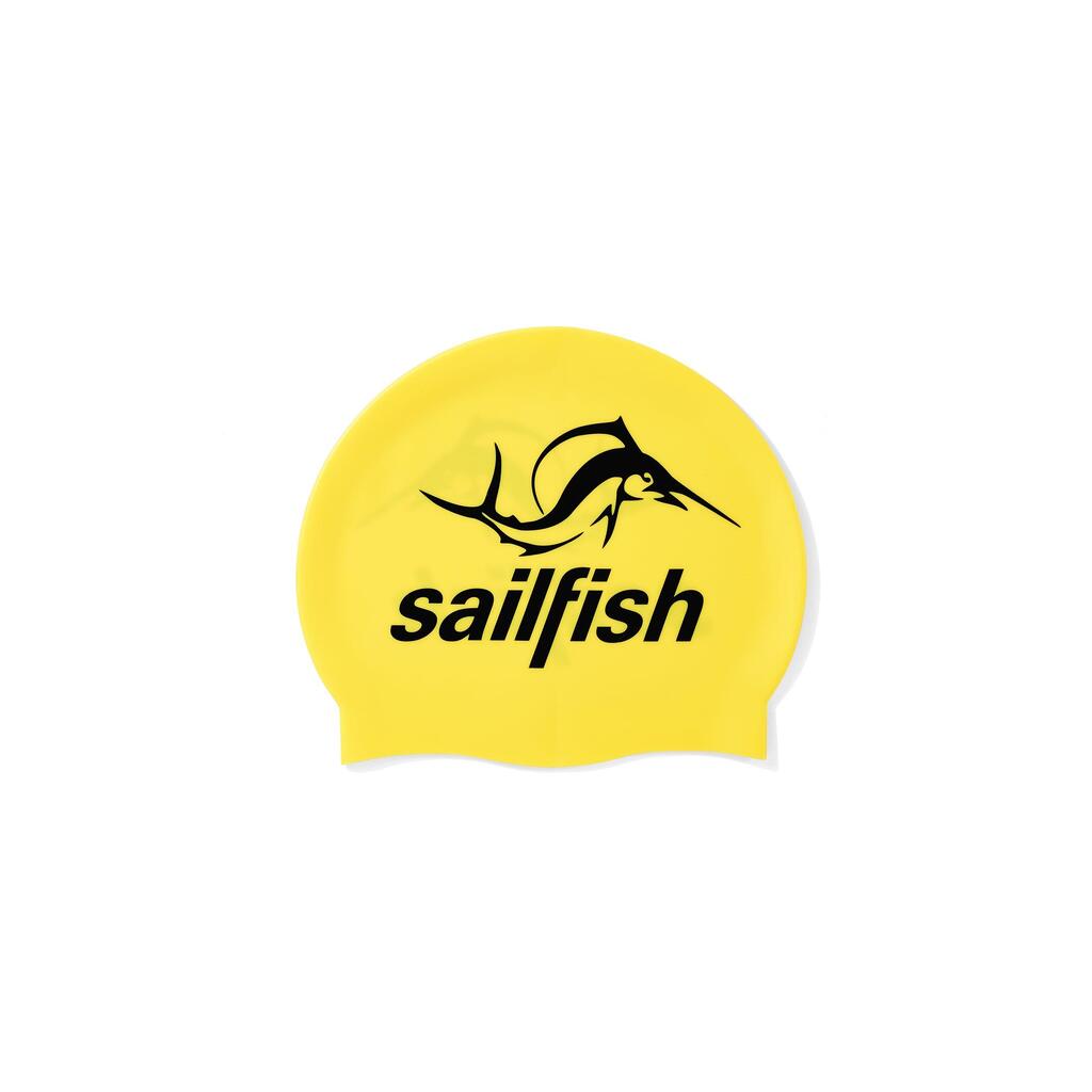 Adult Swimming, Silicone Cap - Yellow
