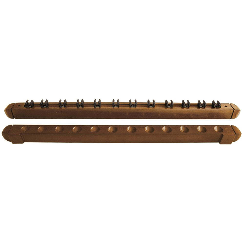 Formula Sports 12 Cues Clip Wall Rack - Oak