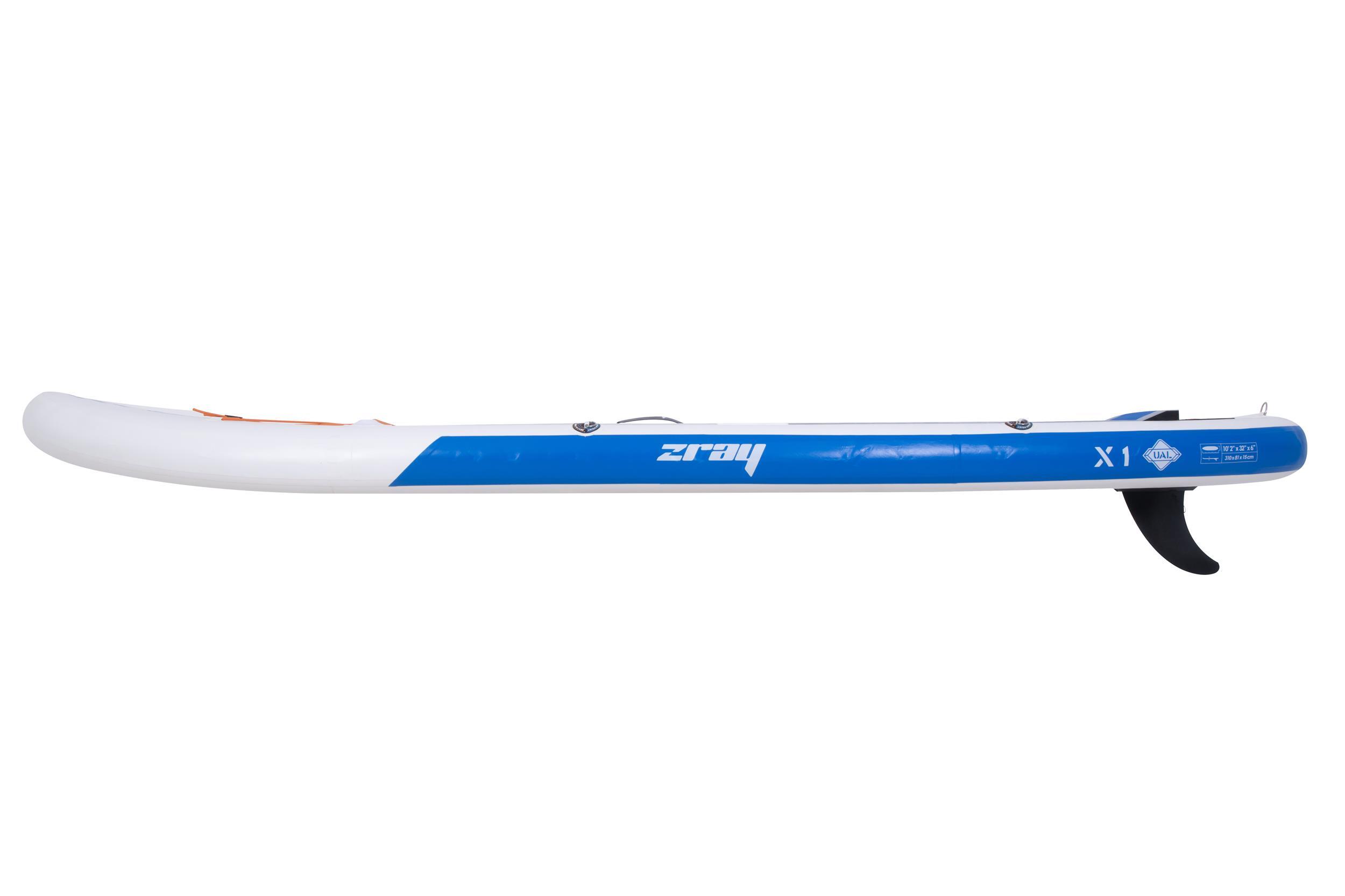 X1 SUP blau 310x81x15cm Stand Up Paddle Board aufblasbar Komplettset + Zubehör 6/12
