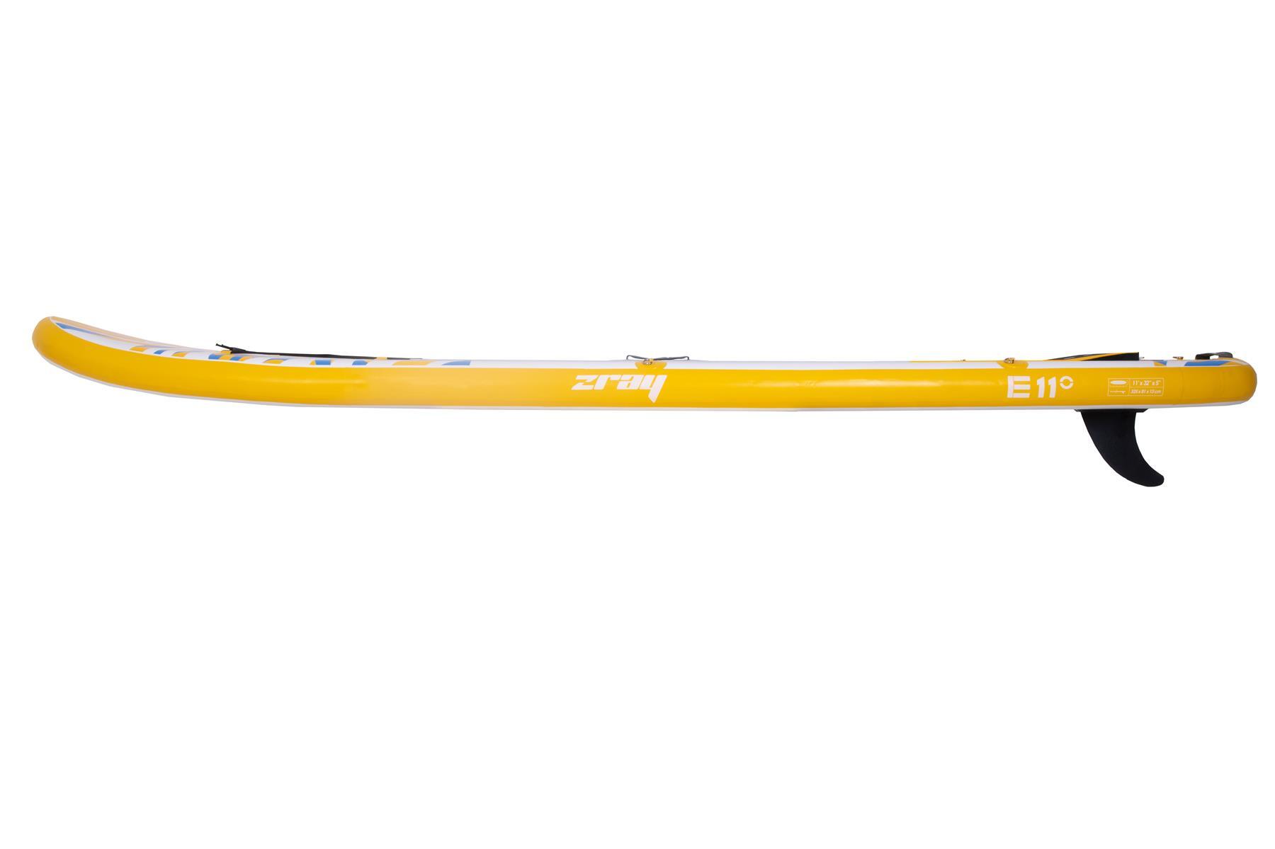 E11 SUP gelb 335x81x15cm Stand Up Paddle Board aufblasbar Komplettset + Zubehör 6/7