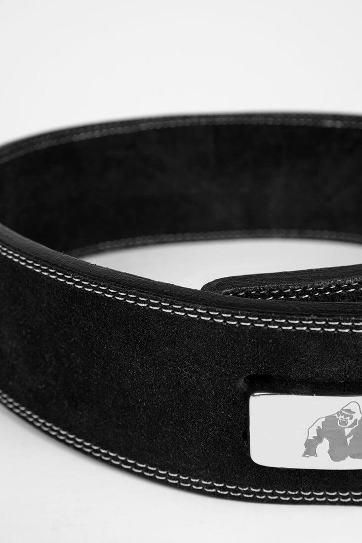 4 Inch Leather Lever Belt - Zwart 5/6