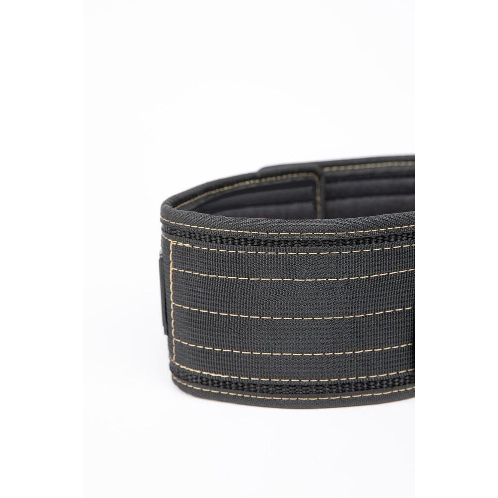 4 Inch Nylon Lifting Belt - Zwart/Goud