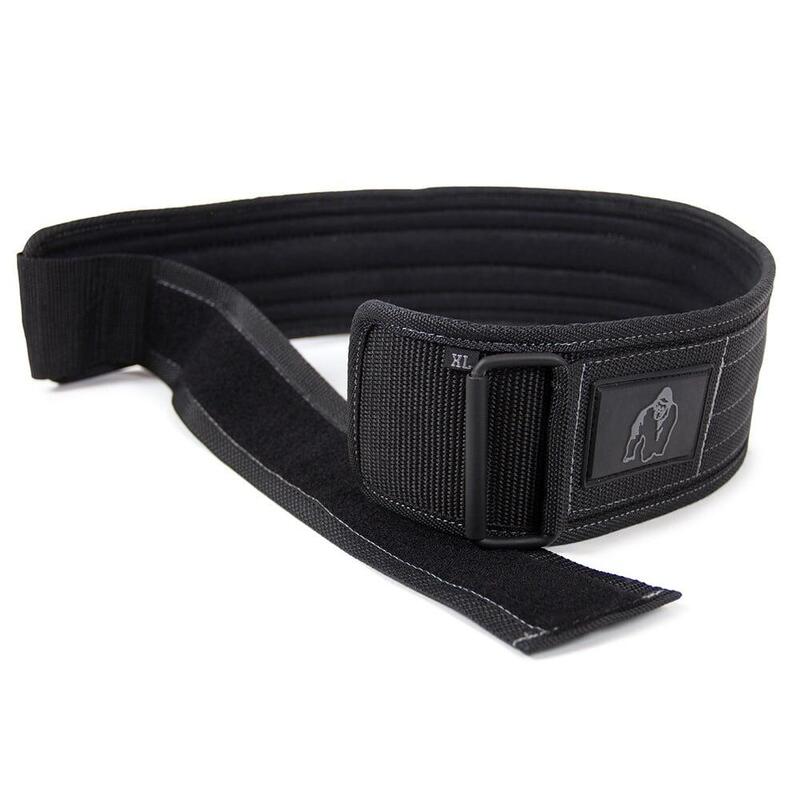 4 Inch Nylon Pas do podnoszenia - Czarny/Szary