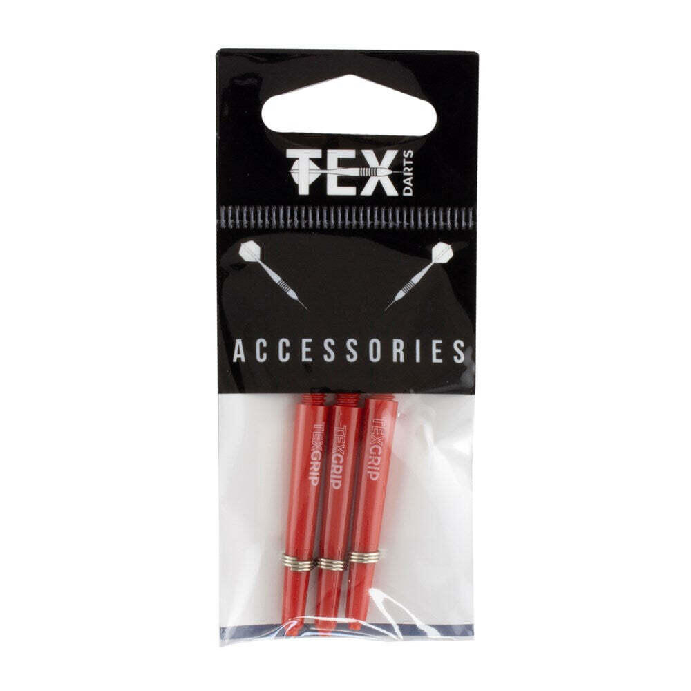 8x 3pc Formula Sports Tex Grip 35mm Nylon Shafts Intermediate - Red